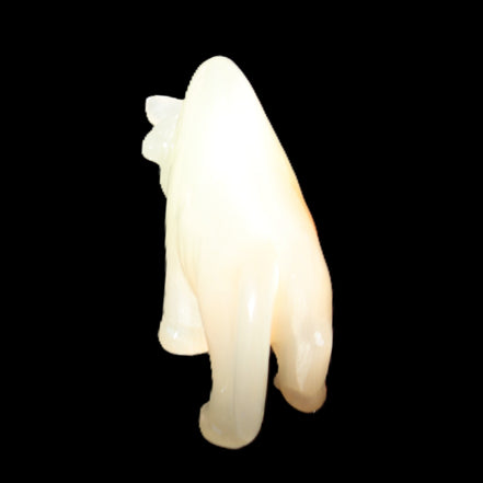 Afghan Jade hand-carved Bull 106*30*70mm 230g in sunlight - Rocks and Things Store