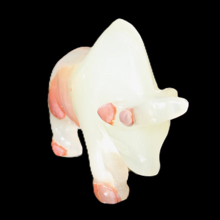 Afghan Jade hand-carved Bull 106*30*70mm 230g in sunlight - Rocks and Things Store