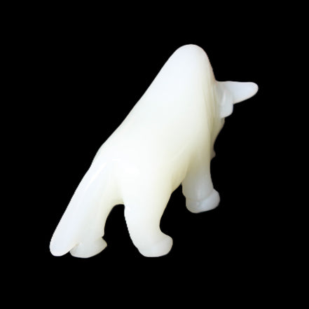 Afghan Jade hand-carved Bull 118*34*72mm 250g in sunlight - Rocks and Things Store