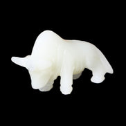 Afghan Jade hand-carved Bull 118*34*72mm 250g in sunlight - Rocks and Things Store