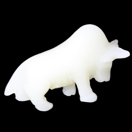 Afghan Jade hand-carved Bull 118*34*72mm 250g in sunlight - Rocks and Things Store