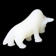 Afghan Jade hand-carved Bull 118*34*72mm 250g in sunlight - Rocks and Things Store