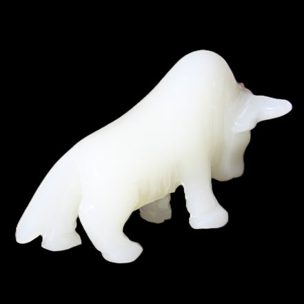 Afghan Jade hand-carved Bull 118*34*72mm 250g in sunlight - Rocks and Things Store