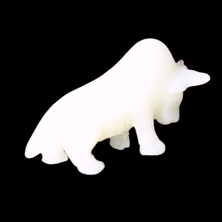 Afghan Jade hand-carved Bull 118*34*72mm 250g in sunlight - Rocks and Things Store
