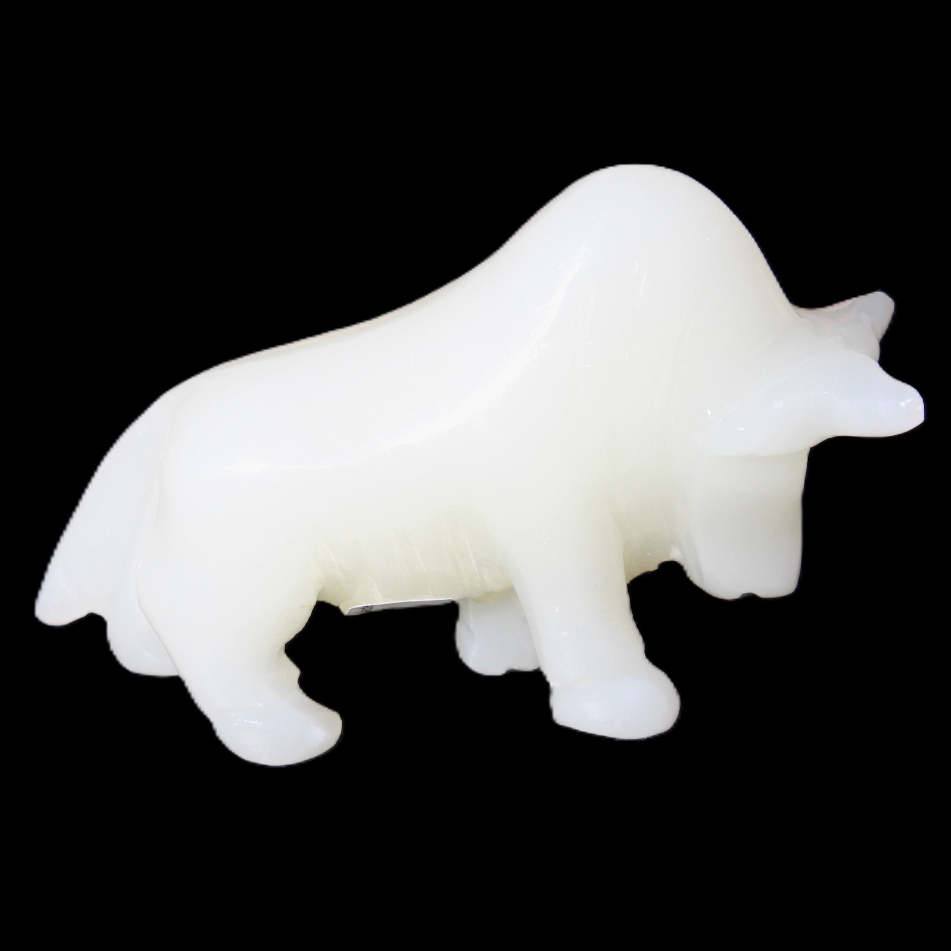 Afghan Jade hand-carved Bull 118*34*72mm 250g in sunlight - Rocks and Things Store