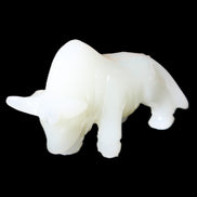 Afghan Jade hand-carved Bull 118*34*72mm 250g in sunlight - Rocks and Things Store