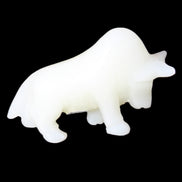 Afghan Jade hand-carved Bull 118*34*72mm 250g in sunlight - Rocks and Things Store