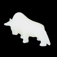 Afghan Jade hand-carved Bull 118*34*72mm 250g in sunlight - Rocks and Things Store