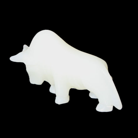 Afghan Jade hand-carved Bull 118*34*72mm 250g in sunlight - Rocks and Things Store