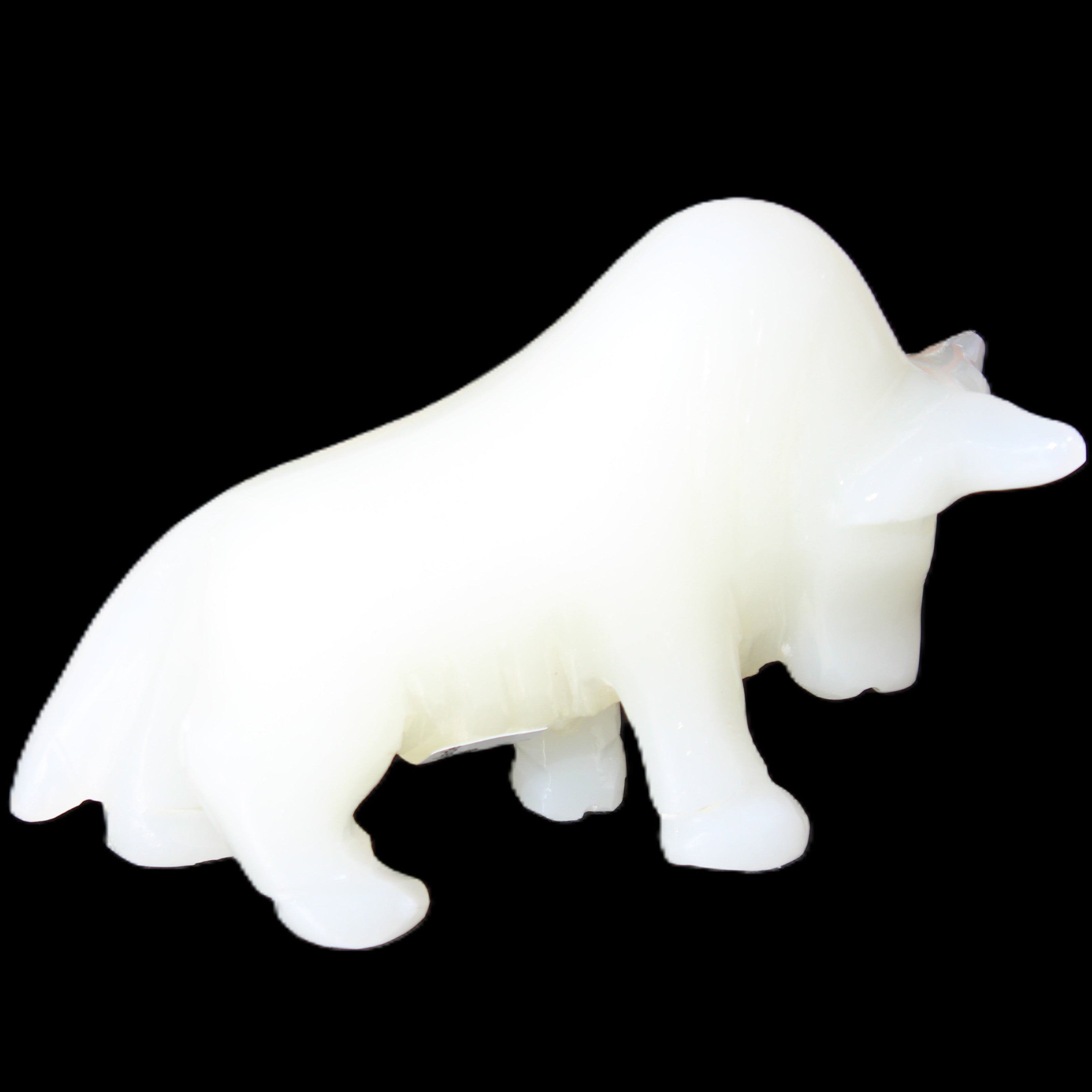 Afghan Jade hand-carved Bull 118*34*72mm 250g in sunlight - Rocks and Things Store