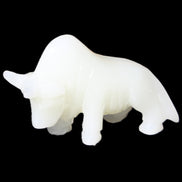 Afghan Jade hand-carved Bull 118*34*72mm 250g in sunlight - Rocks and Things Store