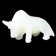 Afghan Jade hand-carved Bull 118*34*72mm 250g in sunlight - Rocks and Things Store