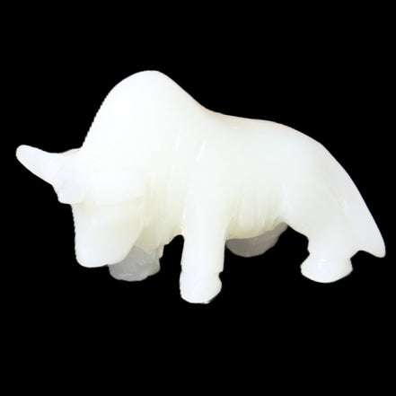 Afghan Jade hand-carved Bull 118*34*72mm 250g in sunlight - Rocks and Things Store