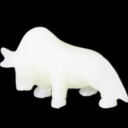 Afghan Jade hand-carved Bull 118*34*72mm 250g in sunlight - Rocks and Things Store