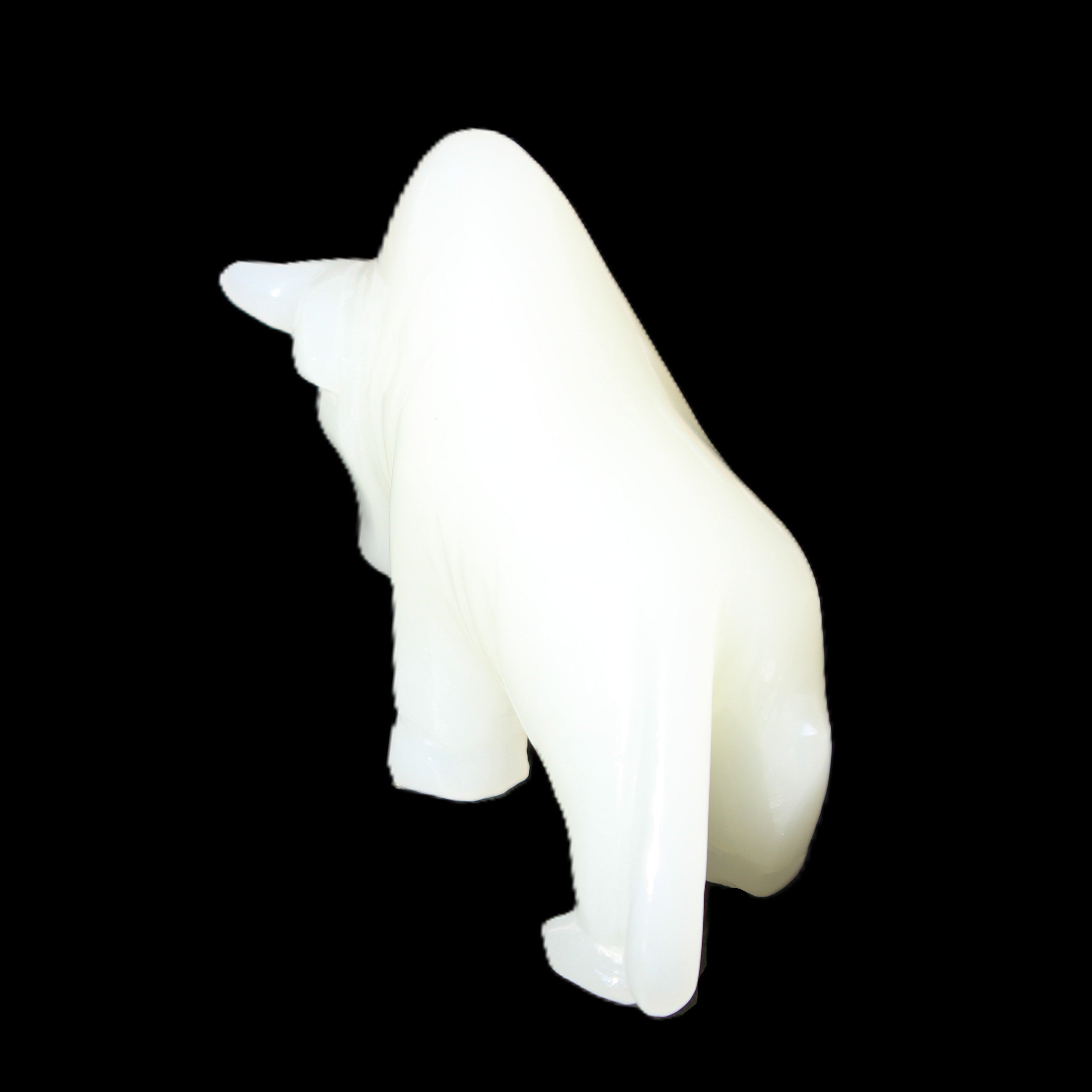 Afghan Jade hand-carved Bull 118*34*72mm 250g in sunlight - Rocks and Things Store