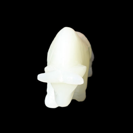 Afghan Jade hand-carved Bull 118*34*72mm 250g in sunlight - Rocks and Things Store