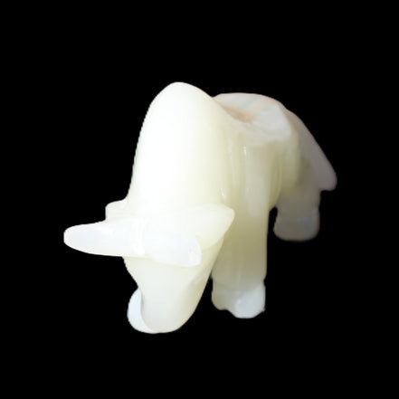 Afghan Jade hand-carved Bull 118*34*72mm 250g in sunlight - Rocks and Things Store