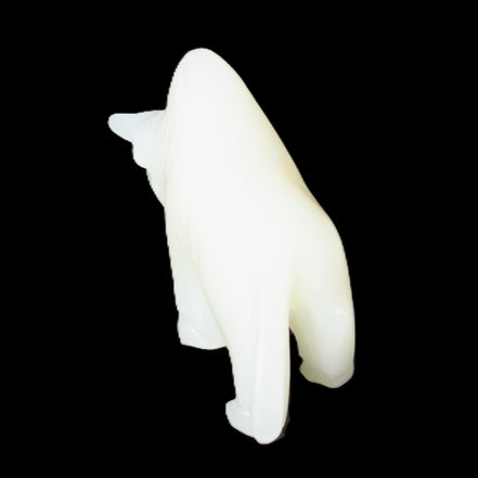 Afghan Jade hand-carved Bull 118*34*72mm 250g in sunlight - Rocks and Things Store