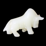 Afghan Jade hand-carved Bull 113*35*71mm 253g in sunlight - Rocks and Things Store