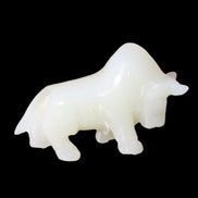 Afghan Jade hand-carved Bull 113*35*71mm 253g in sunlight - Rocks and Things Store