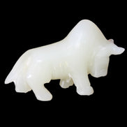 Afghan Jade hand-carved Bull 113*35*71mm 253g in sunlight - Rocks and Things Store