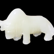 Afghan Jade hand-carved Bull 113*35*71mm 253g in sunlight - Rocks and Things Store