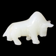 Afghan Jade hand-carved Bull 113*35*71mm 253g in sunlight - Rocks and Things Store