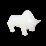 Afghan Jade hand-carved Bull 113*35*71mm 253g in sunlight - Rocks and Things Store