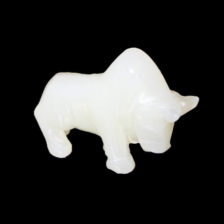 Afghan Jade hand-carved Bull 113*35*71mm 253g in sunlight - Rocks and Things Store