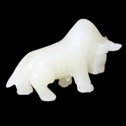 Afghan Jade hand-carved Bull 113*35*71mm 253g in sunlight - Rocks and Things Store