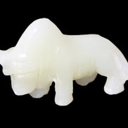 Afghan Jade hand-carved Bull 113*35*71mm 253g in sunlight - Rocks and Things Store