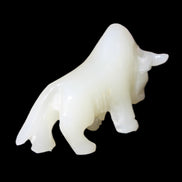 Afghan Jade hand-carved Bull 113*35*71mm 253g in sunlight - Rocks and Things Store