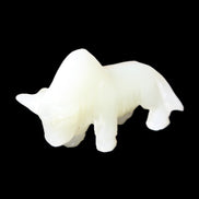 Afghan Jade hand-carved Bull 113*35*71mm 253g in sunlight - Rocks and Things Store