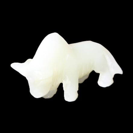 Afghan Jade hand-carved Bull 113*35*71mm 253g in sunlight - Rocks and Things Store