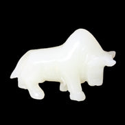 Afghan Jade hand-carved Bull 113*35*71mm 253g in sunlight - Rocks and Things Store