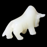 Afghan Jade hand-carved Bull 113*35*71mm 253g in sunlight - Rocks and Things Store