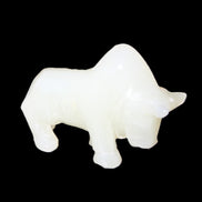Afghan Jade hand-carved Bull 113*35*71mm 253g in sunlight - Rocks and Things Store