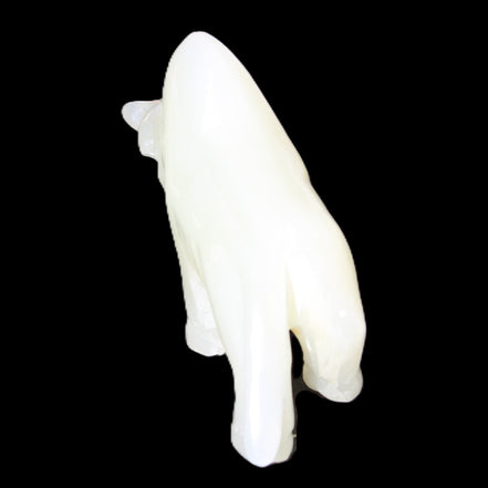 Afghan Jade hand-carved Bull 113*35*71mm 253g in sunlight - Rocks and Things Store