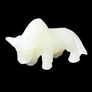 Afghan Jade hand-carved Bull 113*35*71mm 253g in sunlight - Rocks and Things Store