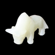 Afghan Jade hand-carved Bull 113*35*71mm 253g in sunlight - Rocks and Things Store