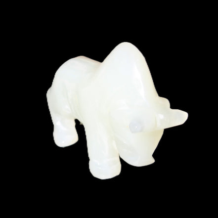 Afghan Jade hand-carved Bull 113*35*71mm 253g in sunlight - Rocks and Things Store