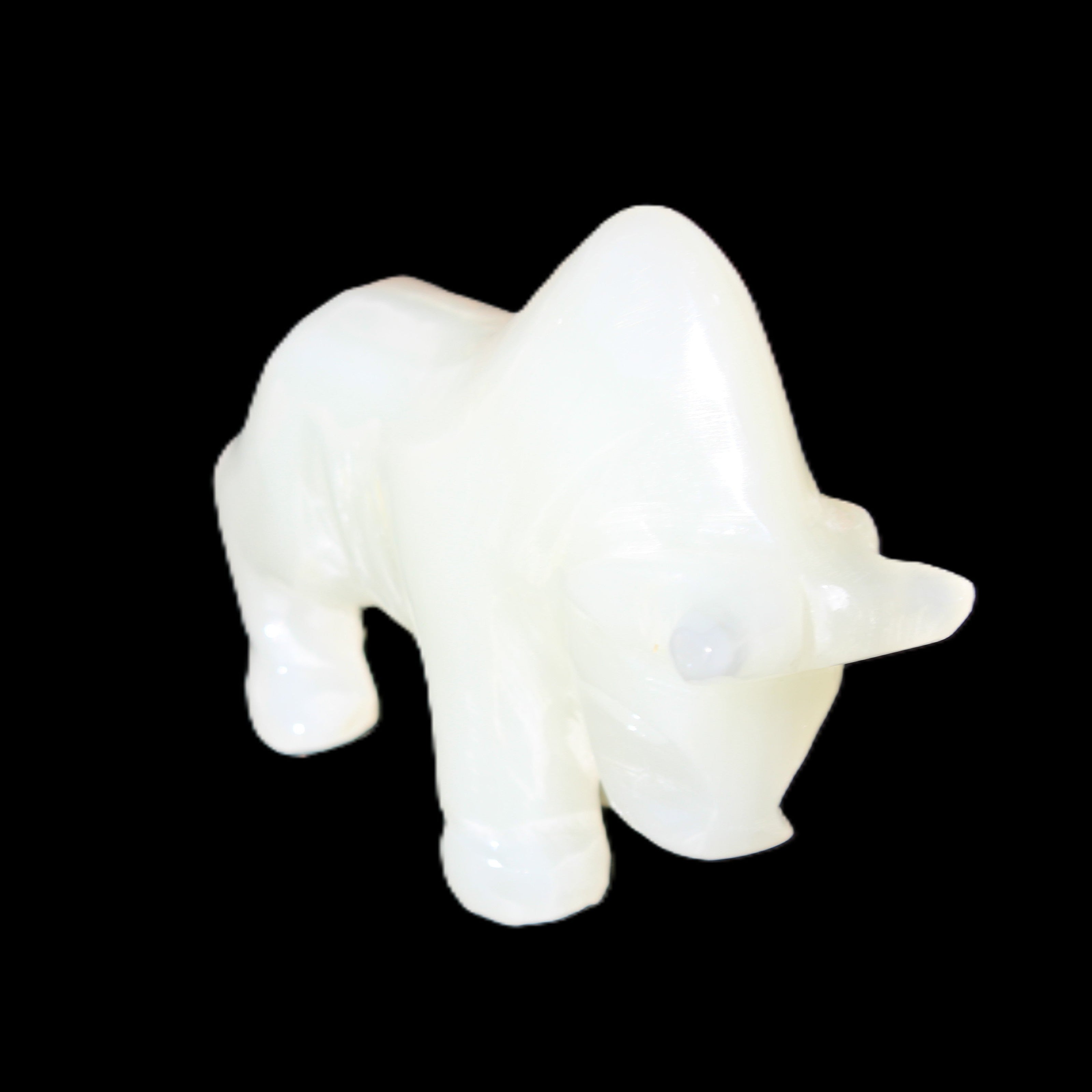Afghan Jade hand-carved Bull 113*35*71mm 253g in sunlight - Rocks and Things Store