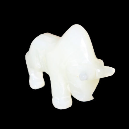 Afghan Jade hand-carved Bull 113*35*71mm 253g in sunlight - Rocks and Things Store
