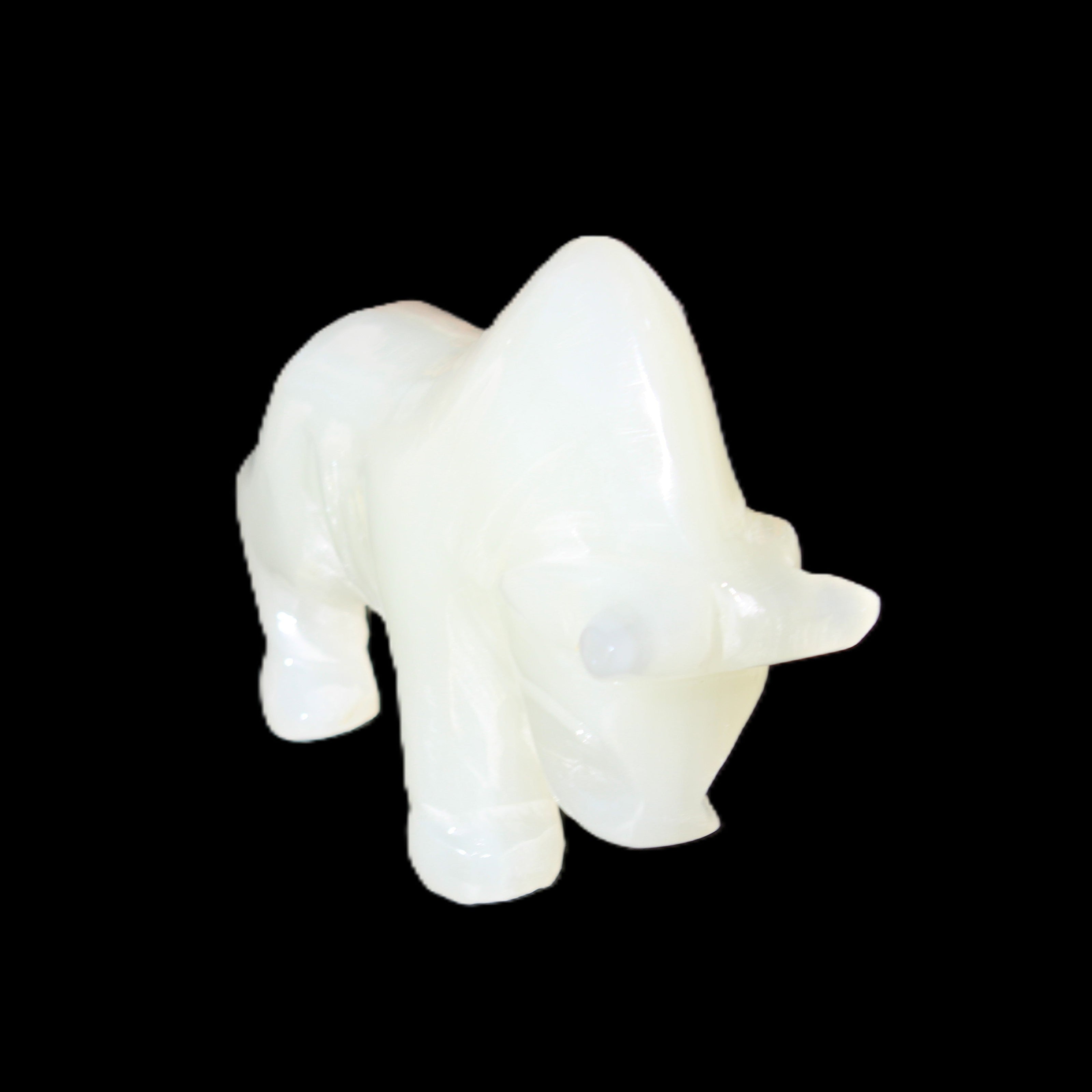 Afghan Jade hand-carved Bull 113*35*71mm 253g in sunlight - Rocks and Things Store