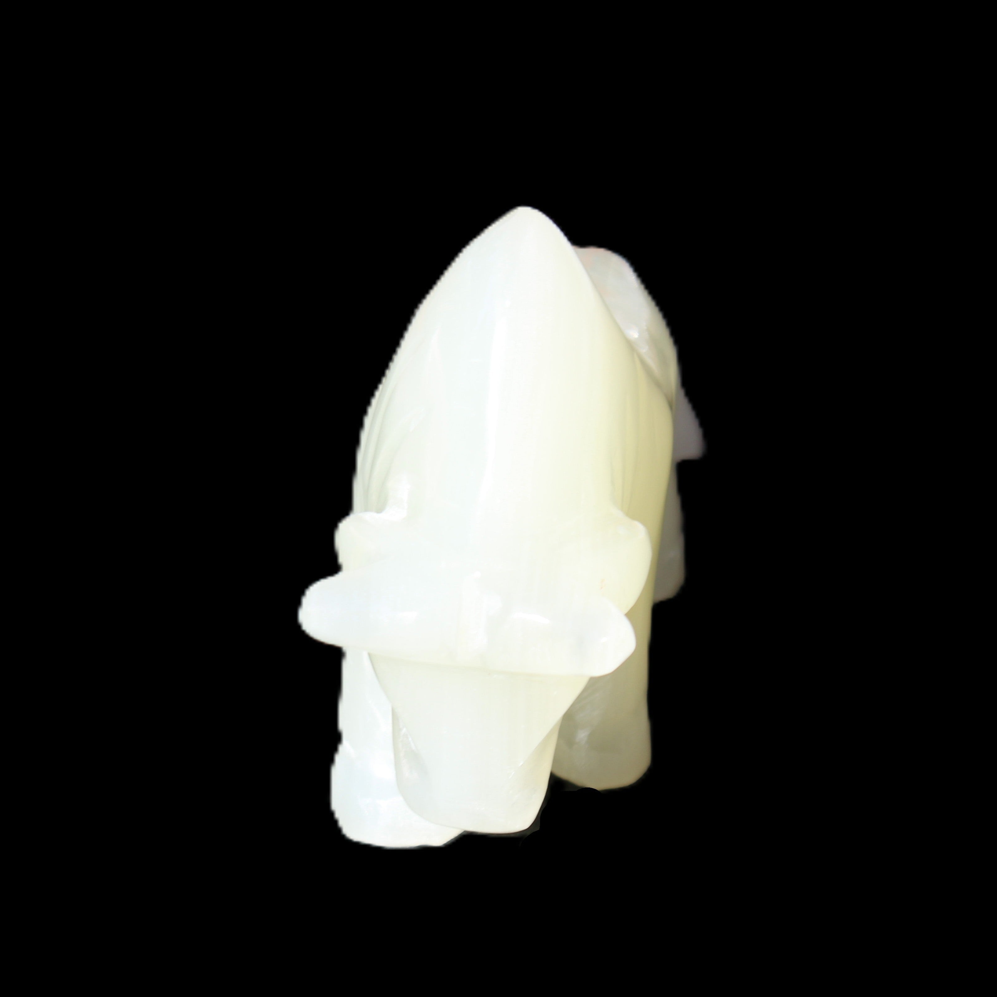 Afghan Jade hand-carved Bull 113*35*71mm 253g in sunlight - Rocks and Things Store