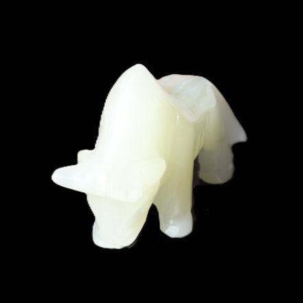 Afghan Jade hand-carved Bull 113*35*71mm 253g in sunlight - Rocks and Things Store
