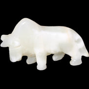 Afghan Jade hand-carved Bull 115*30*67mm 234g in sunlight - Rocks and Things Store