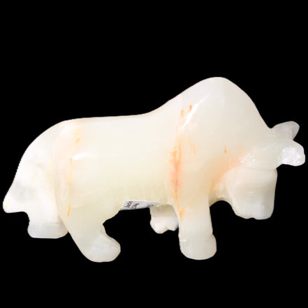 Afghan Jade hand-carved Bull 115*30*67mm 234g in sunlight - Rocks and Things Store