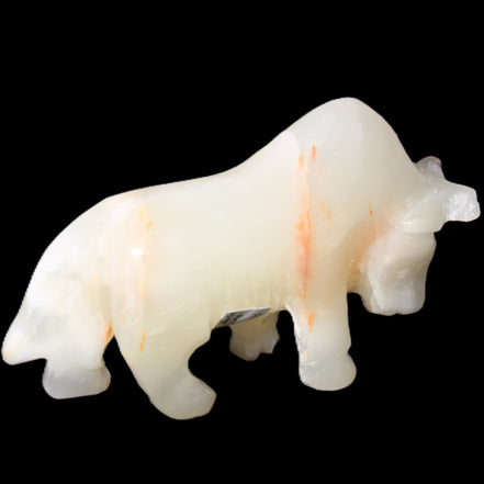 Afghan Jade hand-carved Bull 115*30*67mm 234g in sunlight - Rocks and Things Store
