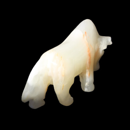 Afghan Jade hand-carved Bull 115*30*67mm 234g in sunlight - Rocks and Things Store